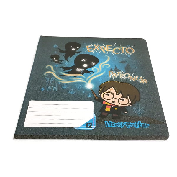 Шкільний зошит 12 арк., лінія, гібридний лак + УФ лак, HP