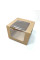Коробка для бенто торта 200х200х150 з вікном, крафт