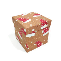 Подарункова картонна коробка квадратна 15*15*15cm