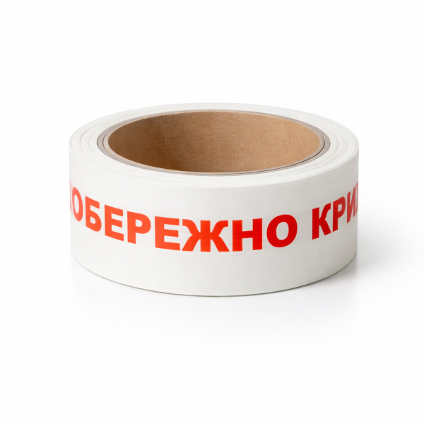 Скотч логотипний РР-А1 - 48 мм х 66 м х 45 мкм, обер.крихке