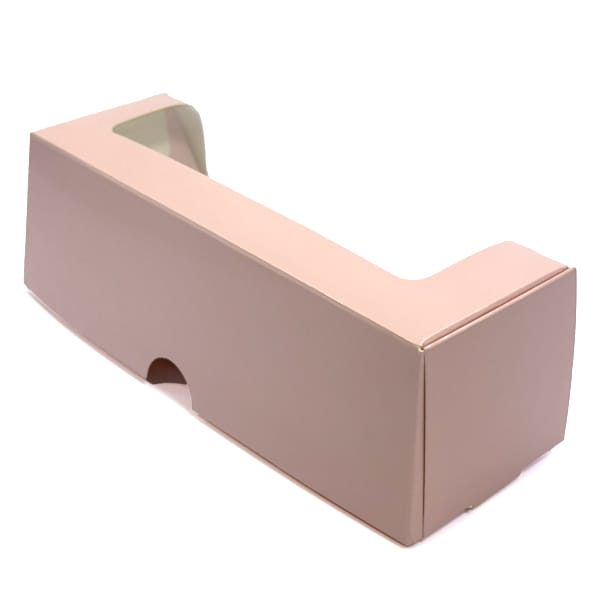 Кондитерська коробка (200*60*60),рожева, для макаронс