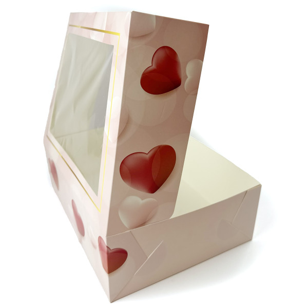 Кондитерська коробка (330х255х110),Серця