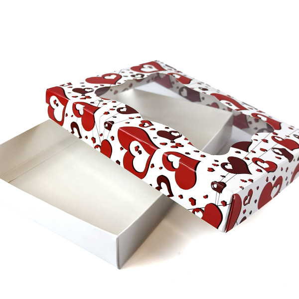 Кондитерська коробка (200х150х30),Серце, для невеликих десертів