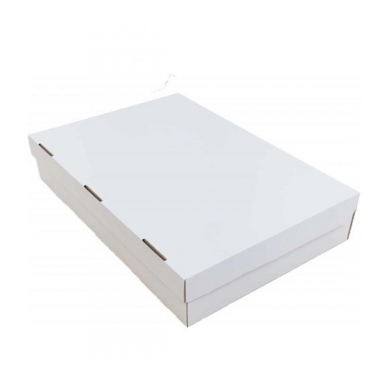 Самосборная коробка белая (330x185x120мм)